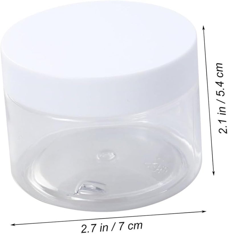Beaupretty 12 Pcs Empty Plastic Jars With Lids For DIY Cosmetics Creams Storage - Image 2
